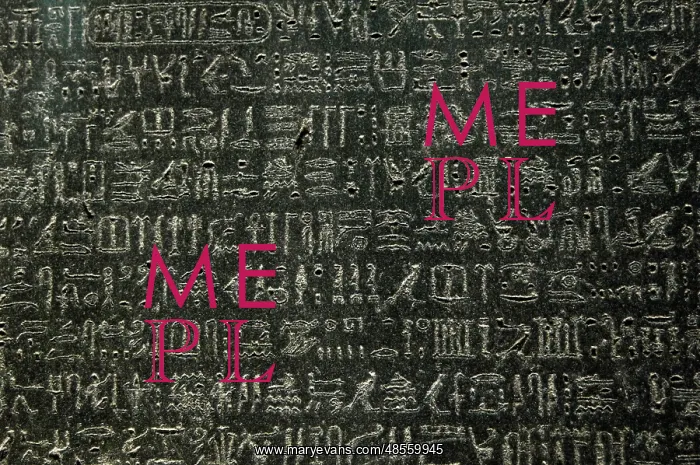 : The Rosetta Stone. Hieroglyphical scripture : The Rosetta Stone. Hieroglyphical scripture