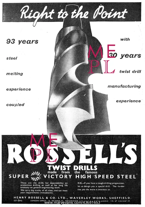  : Rossell Twist Drills