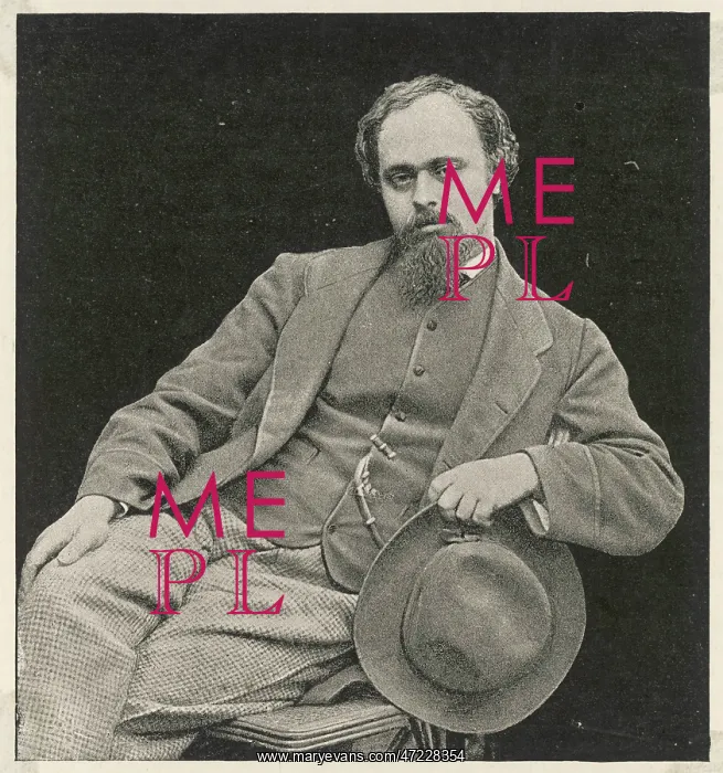 : ROSSETTI. DANTE GABRIEL ROSSETTI (1828 - 1882), poet and Pre-Raphaelite artist : ROSSETTI. DANTE GABRIEL ROSSETTI (1828 - 1882), poet and Pre-Raphaelite artist