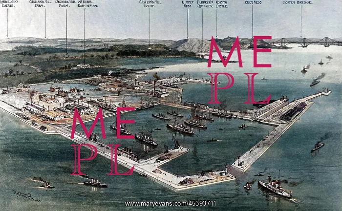 : Rosyth Naval Base, Scotland, 1908 : Rosyth Naval Base, Scotland, 1908