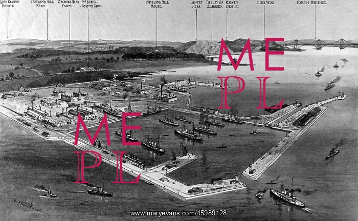 : Rosyth Naval Base, Scotland, 1908 : Rosyth Naval Base, Scotland, 1908