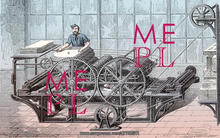 : Rotary Printing Press, 19th Century : Rotary Printing Press, 19th Century