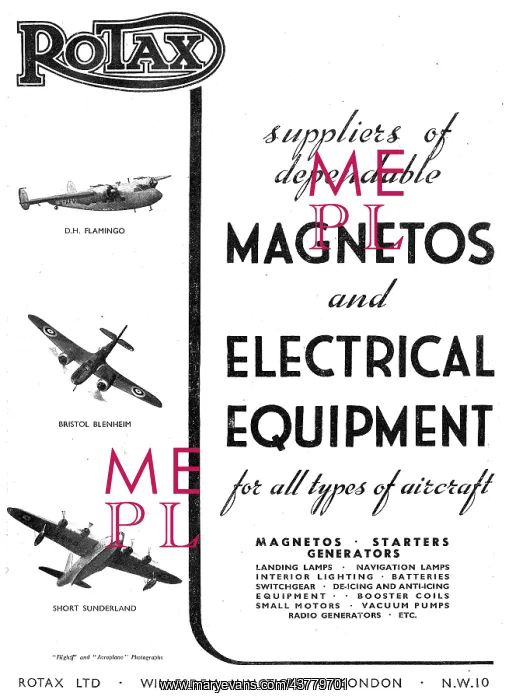 : Rotax Aircraft Electrical Equipment : Rotax Aircraft Electrical Equipment