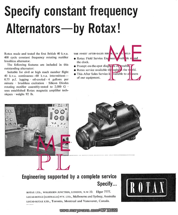  : Rotax Constant Frequency Alternators For Aircraft