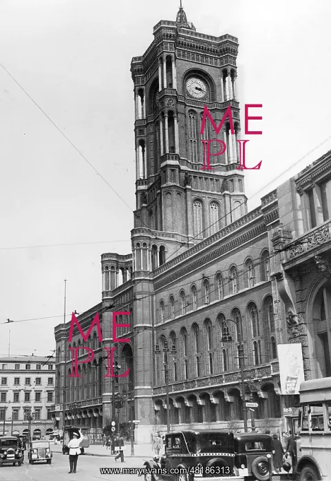 : Rotes Rathaus in Berlin, 1937 : Rotes Rathaus in Berlin, 1937