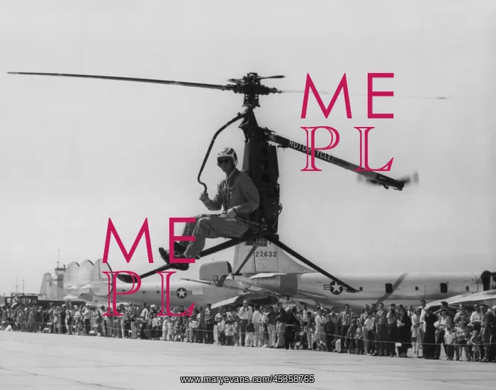  : Rotocycle, 250-pound collapsible, one-man helicopter