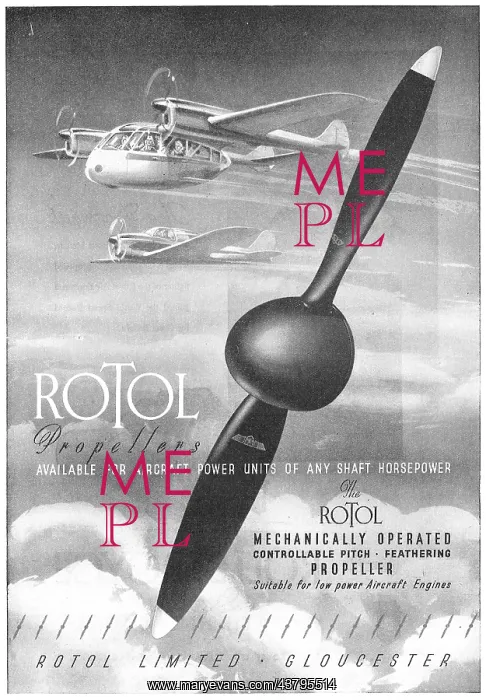 : Rotol Propellers, Accessory Drive Equipment & Components : Rotol Propellers, Accessory Drive Equipment & Components