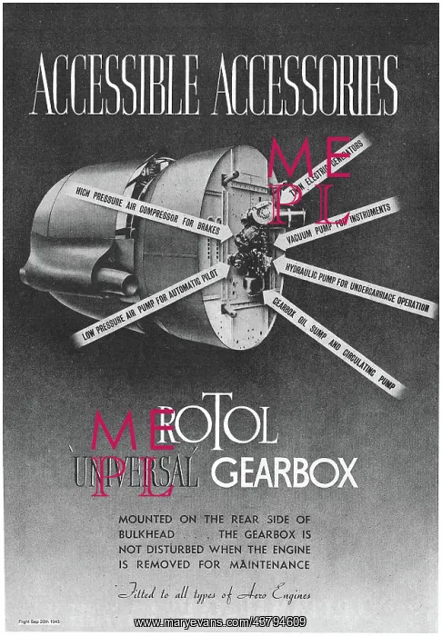 : Rotol Universal Engine Gearbox - Rotol Propellers : Rotol Universal Engine Gearbox - Rotol Propellers