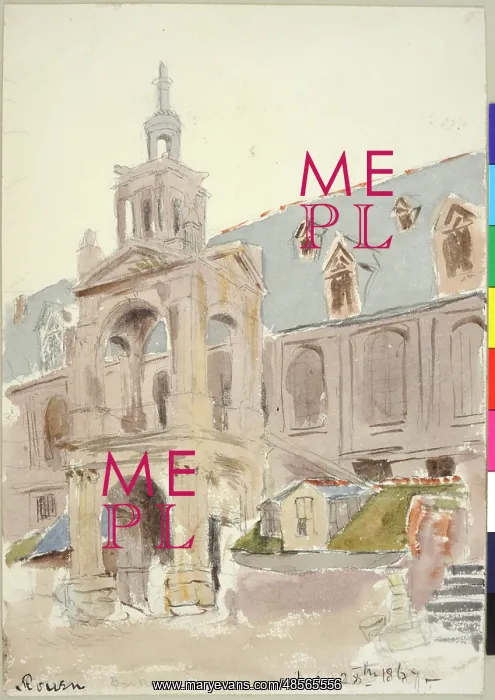 : Rouen (1867). Moore, James 1819 - 1883 : Rouen (1867). Moore, James 1819 - 1883