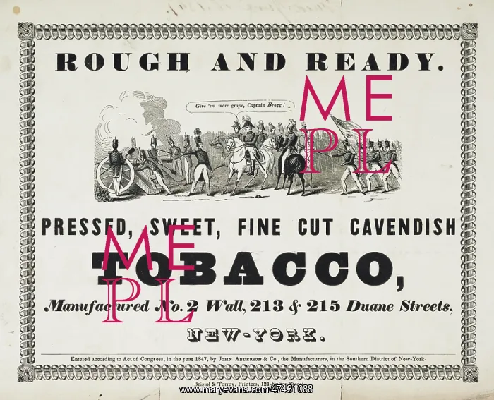 : Rough and ready Pressed, sweet fine cut Cavendish tobaco, ma : Rough and ready Pressed, sweet fine cut Cavendish tobaco, ma