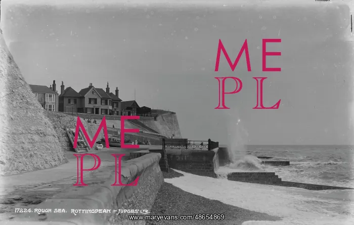 : Rough Sea at Rottingdean : Rough Sea at Rottingdean
