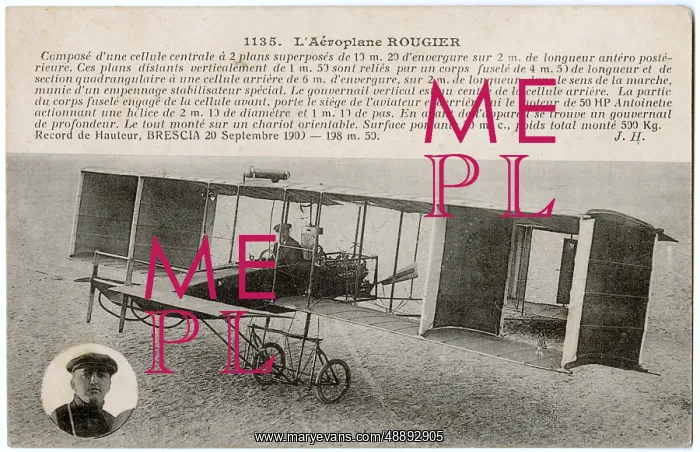 : ROUGIER BIPLANE : ROUGIER BIPLANE
