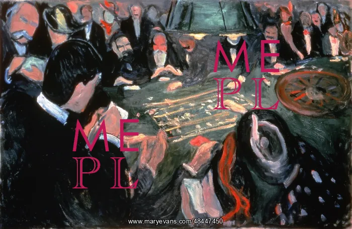 : The Roulette Table at Monte Carlo Artist: Edvard Munch : The Roulette Table at Monte Carlo Artist: Edvard Munch