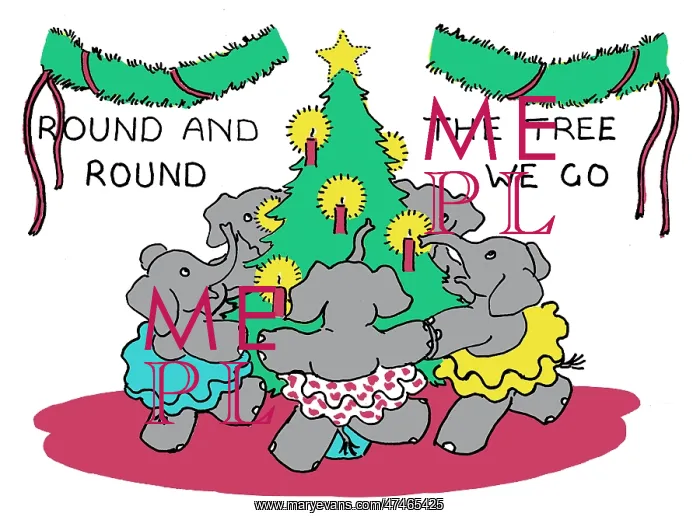 : Round and round the tree we go -- elephants : Round and round the tree we go -- elephants