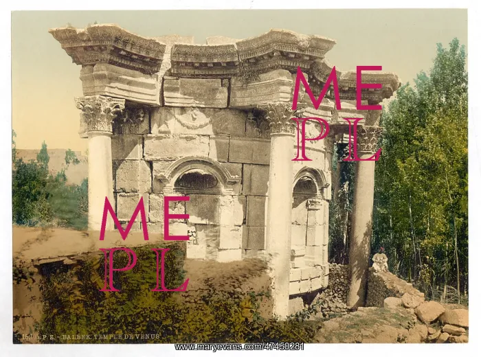 : The round temple (Temple of Venus), Baalbek, Holy Land, (i.e : The round temple (Temple of Venus), Baalbek, Holy Land, (i.e