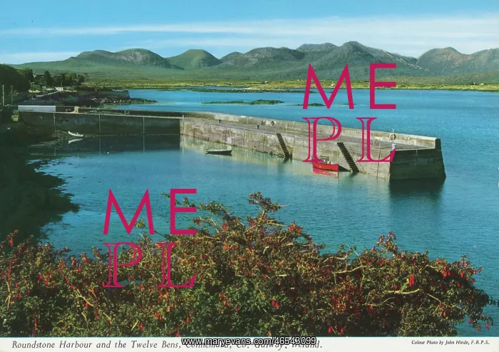 : Roundstone Harbour and Twelve Bens, Connemara, Galway : Roundstone Harbour and Twelve Bens, Connemara, Galway