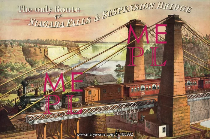 : The only rout via Niagara Falls & Suspension Bridge : The only rout via Niagara Falls & Suspension Bridge