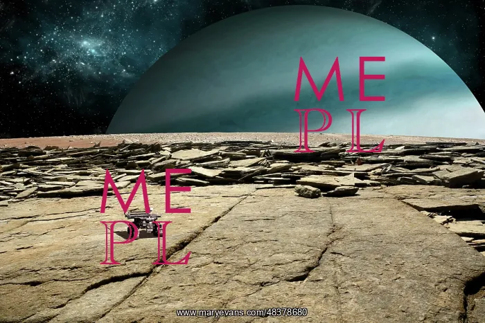 : A rover explores the surface of a rocky and barren moon : A rover explores the surface of a rocky and barren moon