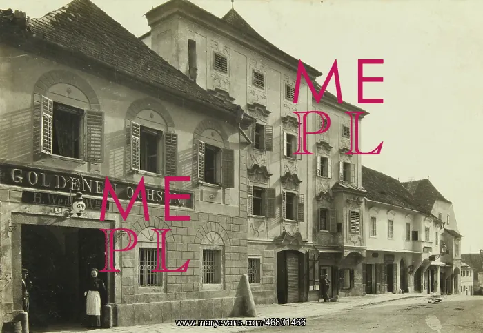 : Row of houses in Enns : Row of houses in Enns