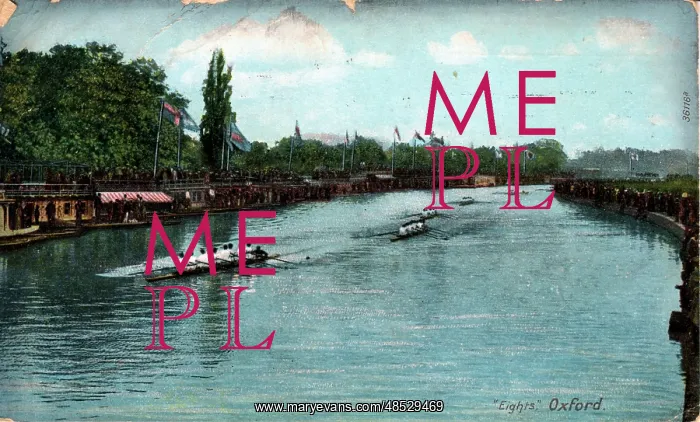 : Rowing Eights on the River, Oxford, Oxfordshire : Rowing Eights on the River, Oxford, Oxfordshire