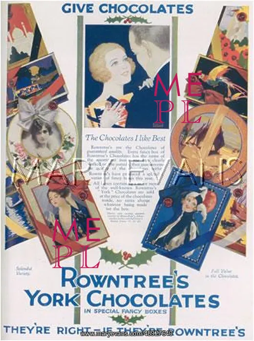 : Rowntree's Chocolate Advertisement : Rowntree's Chocolate Advertisement