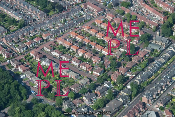 : Rows of semi-detached houses, Gateshead : Rows of semi-detached houses, Gateshead