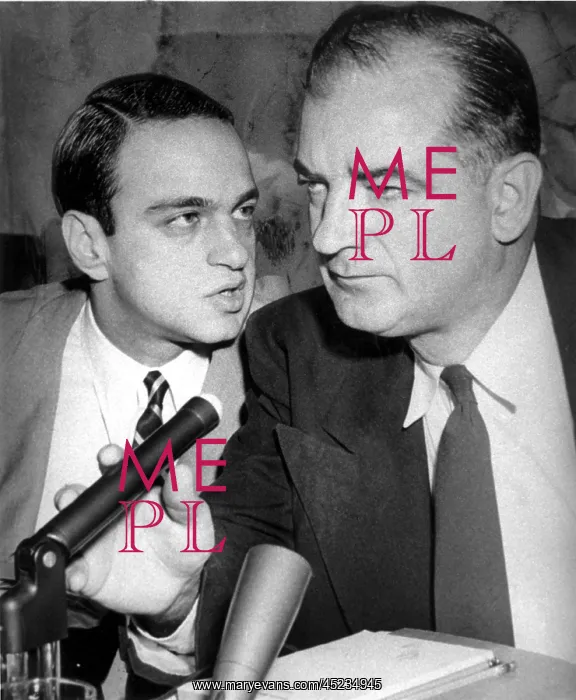 : Roy Cohn, Senator Joseph McCarthy, at Senate ? : Roy Cohn, Senator Joseph McCarthy, at Senate ?