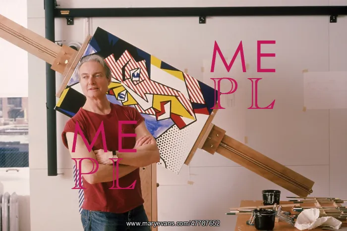 : Roy Lichtenstein in his Studio, 1984 : Roy Lichtenstein in his Studio, 1984