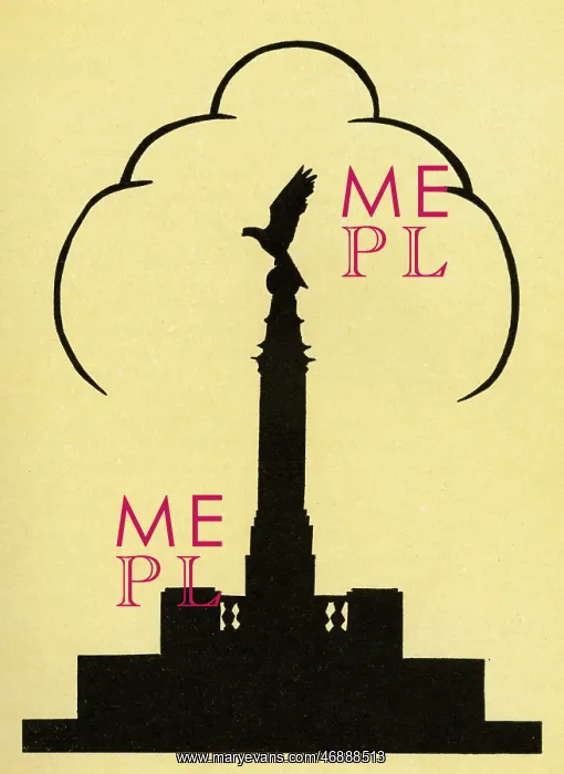: The Royal Air Force Memorial in silhouette : The Royal Air Force Memorial in silhouette