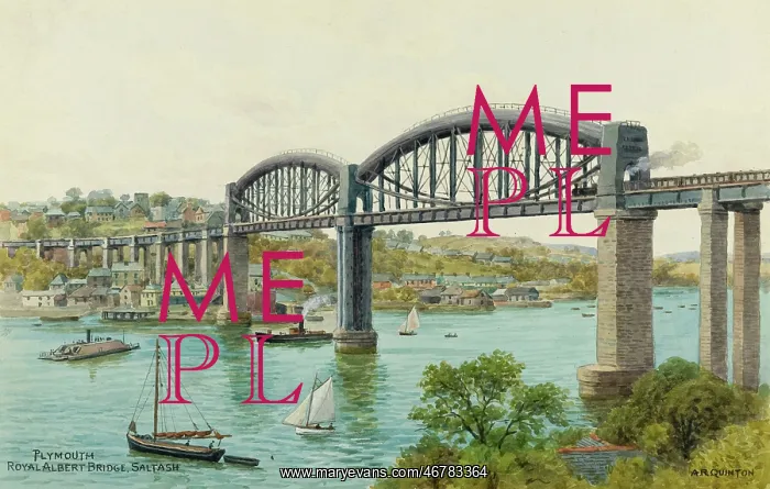 : Royal Albert Bridge, Saltash, Plymouth, Devon : Royal Albert Bridge, Saltash, Plymouth, Devon