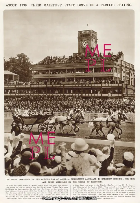 : Royal Ascot - Opening Day 1938 : Royal Ascot - Opening Day 1938