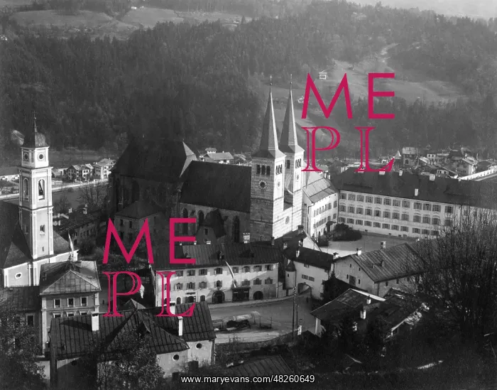 : Royal castle in Berchtesgaden, 1912 : Royal castle in Berchtesgaden, 1912