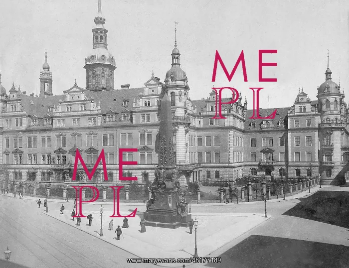 : The Royal Castle in Dresden, around 1905 : The Royal Castle in Dresden, around 1905
