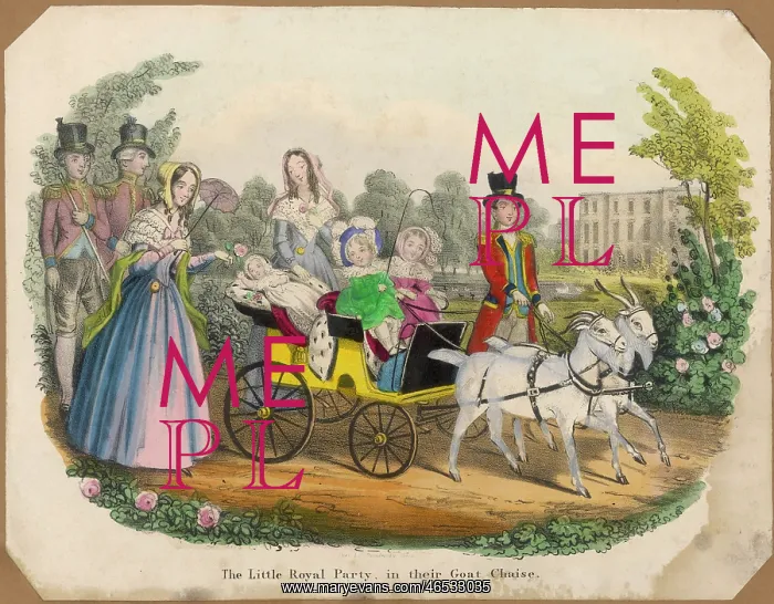 : ROYAL CHILDREN IN CHAISE : ROYAL CHILDREN IN CHAISE