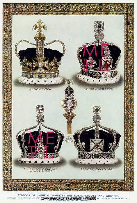 : Royal crowns and sceptre : Royal crowns and sceptre