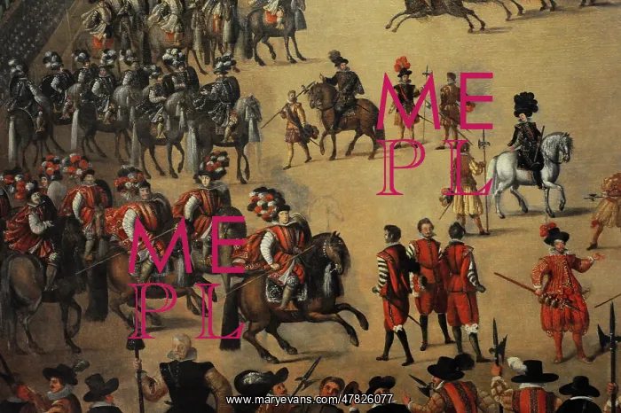 : Royal Festivities in the Plaza Mayor, 1623. Detail : Royal Festivities in the Plaza Mayor, 1623. Detail