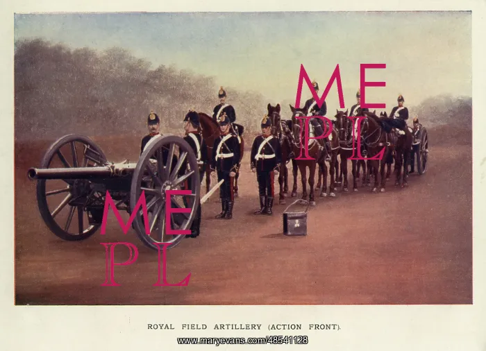  : Royal Field Artillery, Action Front with Gun