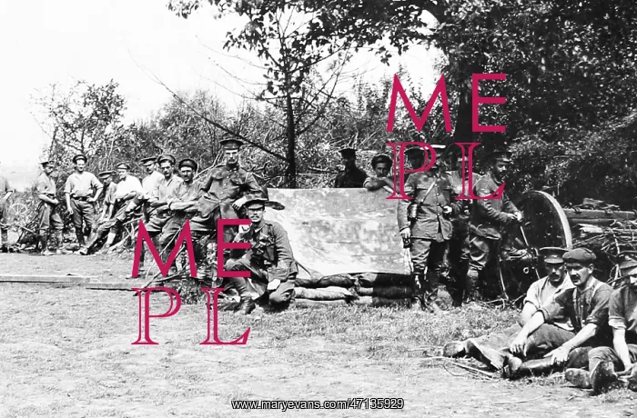  : Royal Field Artillery resting during the First World War