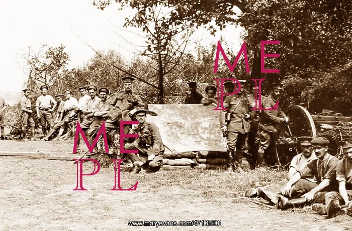  : Royal Field Artillery resting during the First World War