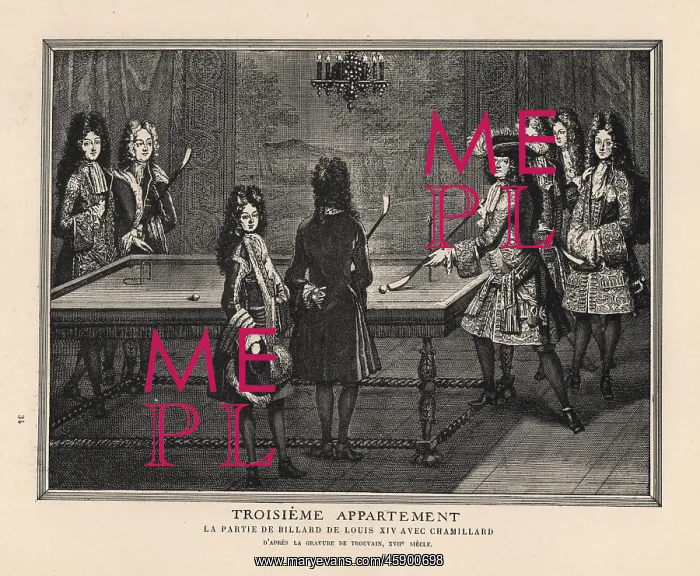 : The royal game of billiards between Louis : The royal game of billiards between Louis