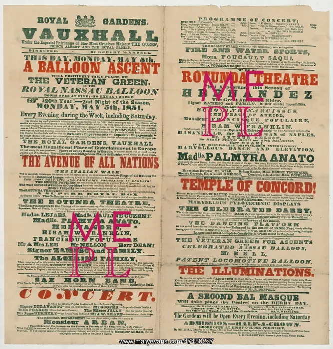 : Royal Gardens, Vauxhall... this day, Monday, May 5th, a bal : Royal Gardens, Vauxhall... this day, Monday, May 5th, a bal