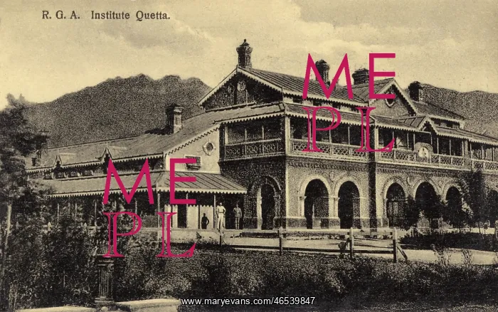 : Royal Garrison Artillery Institute, Quetta, Pakistan : Royal Garrison Artillery Institute, Quetta, Pakistan