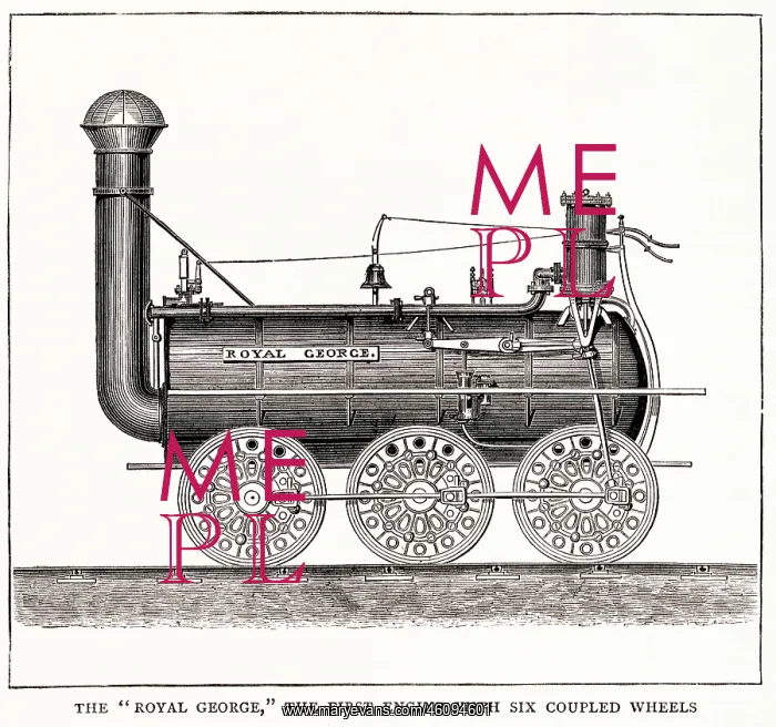 : Royal George, first locomotive with six coupled wheels : Royal George, first locomotive with six coupled wheels