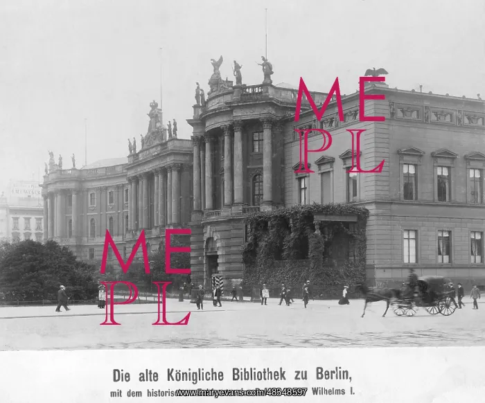 : Royal Library in Berlin, 1907 : Royal Library in Berlin, 1907
