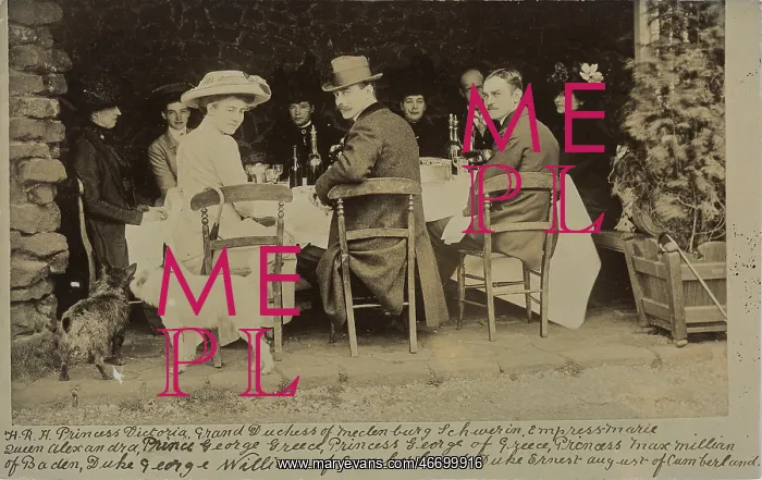 : A royal lunch party, c1900 : A royal lunch party, c1900