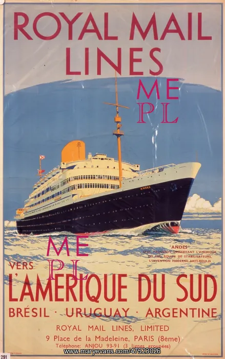 : Royal Mail Lines L'Amerique du Sud : Royal Mail Lines L'Amerique du Sud