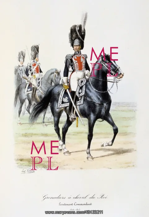 : Royal Mounted Grenadier Officer, 1814-1815. From : Royal Mounted Grenadier Officer, 1814-1815. From