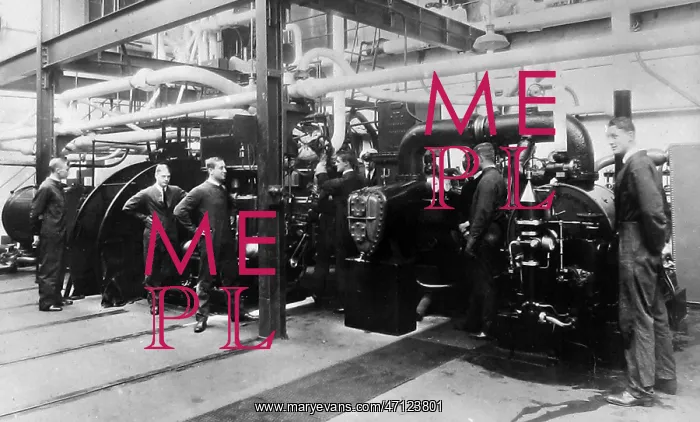  : Royal Naval College Devonport - engine room - probably 1930s