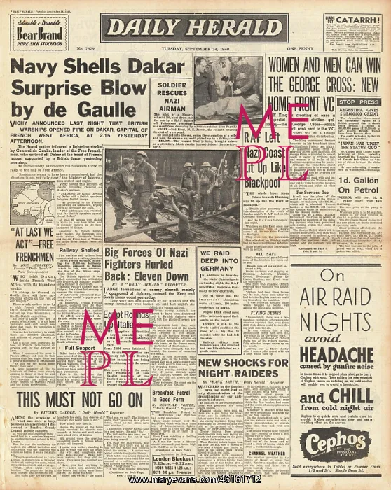 : Royal Navy Bombards Dakar : Royal Navy Bombards Dakar