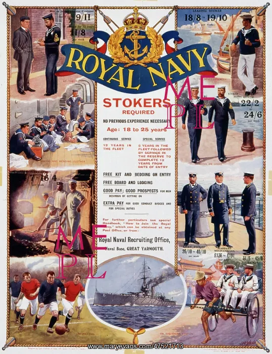 : Royal Navy recruitment poster : Royal Navy recruitment poster